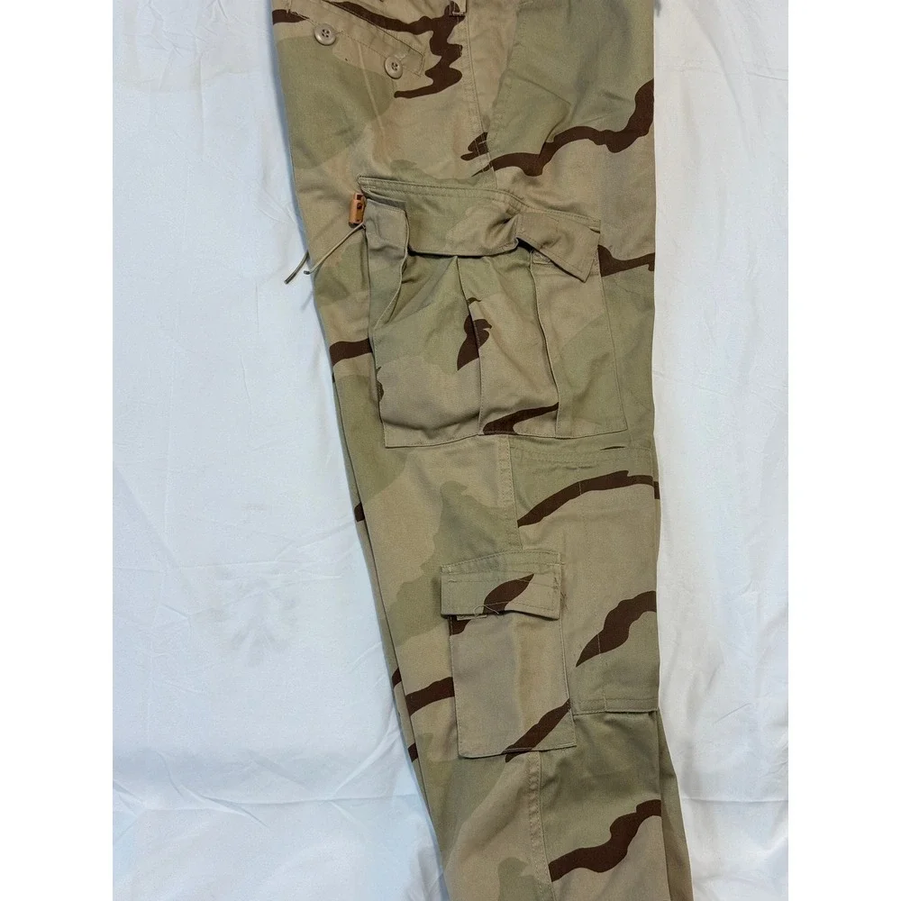 Military 3 Color Desert Camo Cargo Pants Small Regular Tactical Trousers Tan